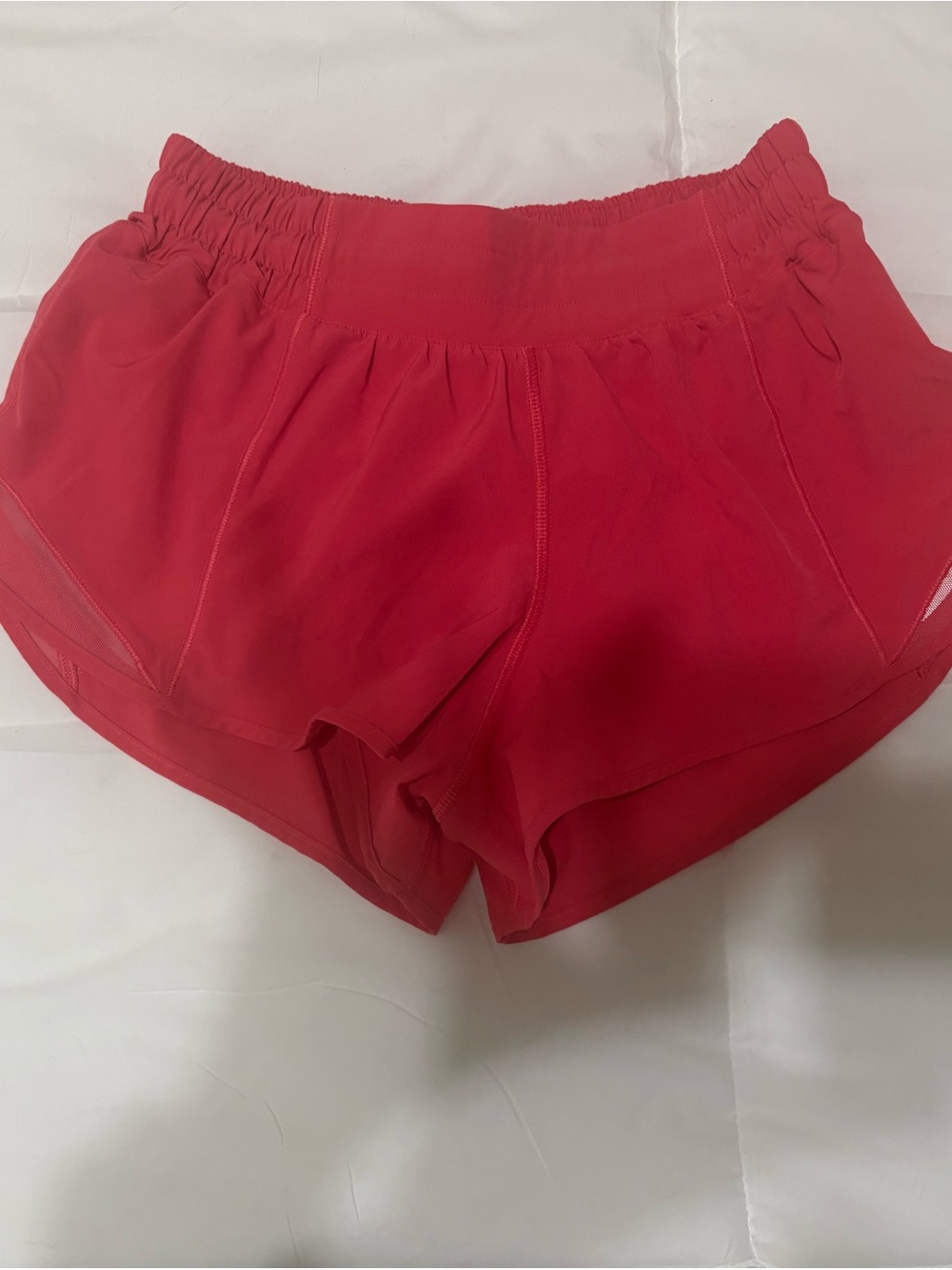 Lululemon red hottie running shorts
